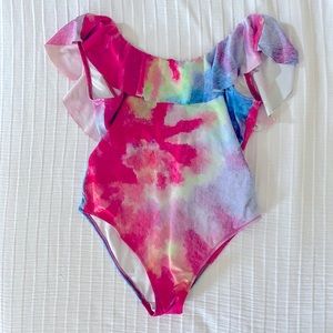 Stella Cove One Piece Girls Ruffle Swimsuit Size 14